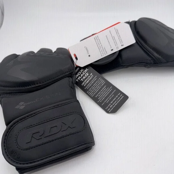 RDX MMA Gloves Premium Real Maya Hide Leather, Mixed Martial Arts Sparring - Picture 2 of 7